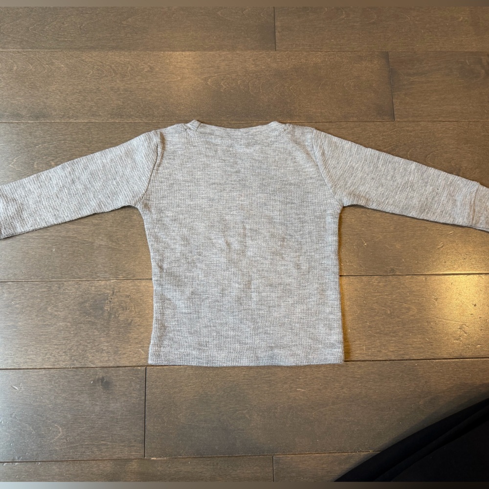 Kids Gray Long-Sleeve 'Love' Glitter Graphic Tee - Picture 6 of 6